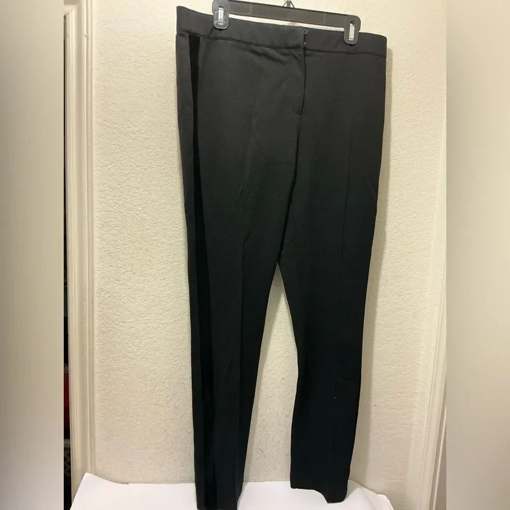 Akris Tuxedo Trouser black size 12 Viscose